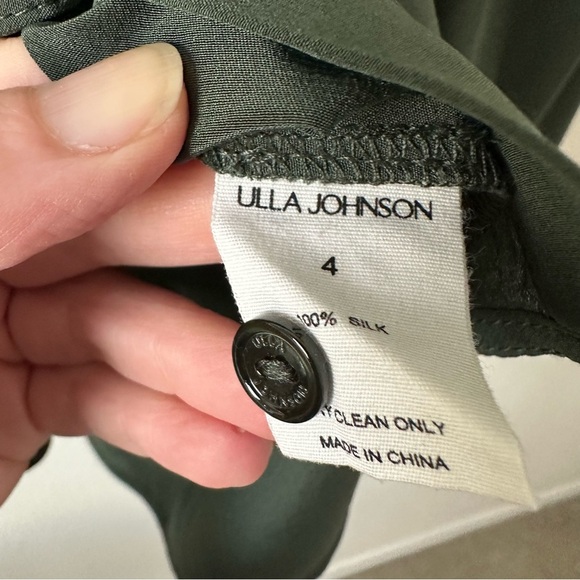 ULLA JOHNSON Catroux Silk Long Sleeve Button Front Blouse SZ US 4 - Picture 5 of 8